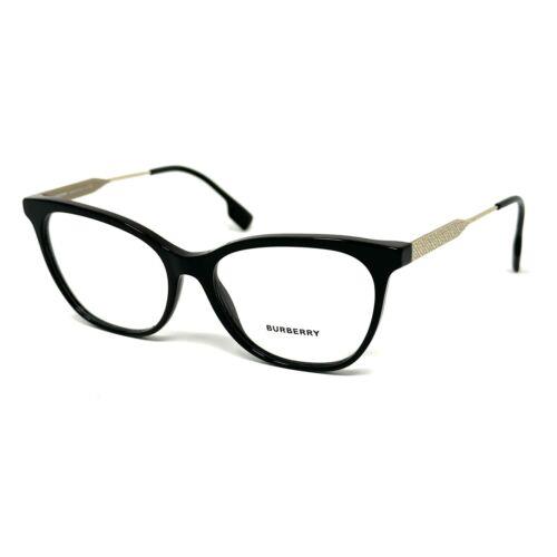 Burberry B2333 3001 Black Gold Eyeglasses Frames 55-16-140MM