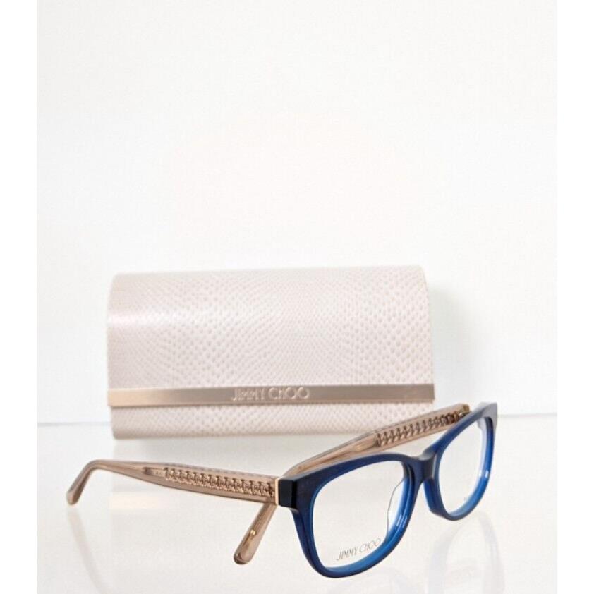 Jimmy Choo Eyeglasses Jc223 Bku Rose Gold Frame 51mm Jimmy Choo Eyeglasses Frame Blue