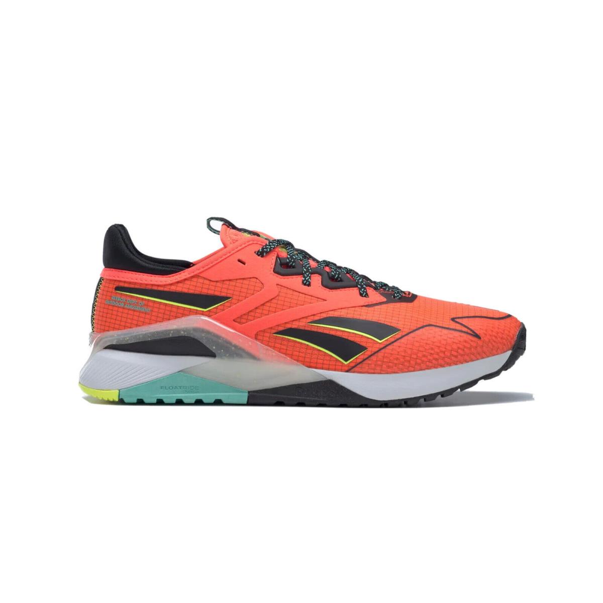 Mens Reebok Nano X2 TR Adventure Training Shoes Orange Flare White Black GY2116