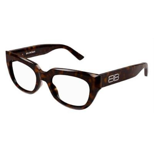 Balenciaga BB0239O-002 Havana Havana Eyeglasses