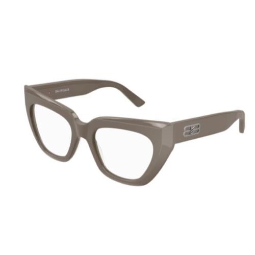 Balenciaga BB0238O-004 Brown Cat-eye Women`s Eyeglasses