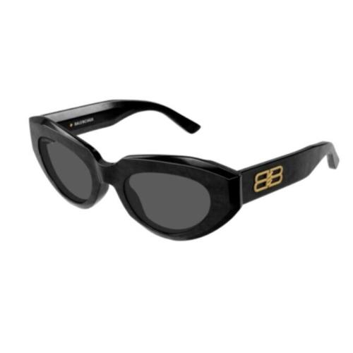 Balenciaga BB0236S-001 Black/grey Cat-eye Women`s Sunglasses