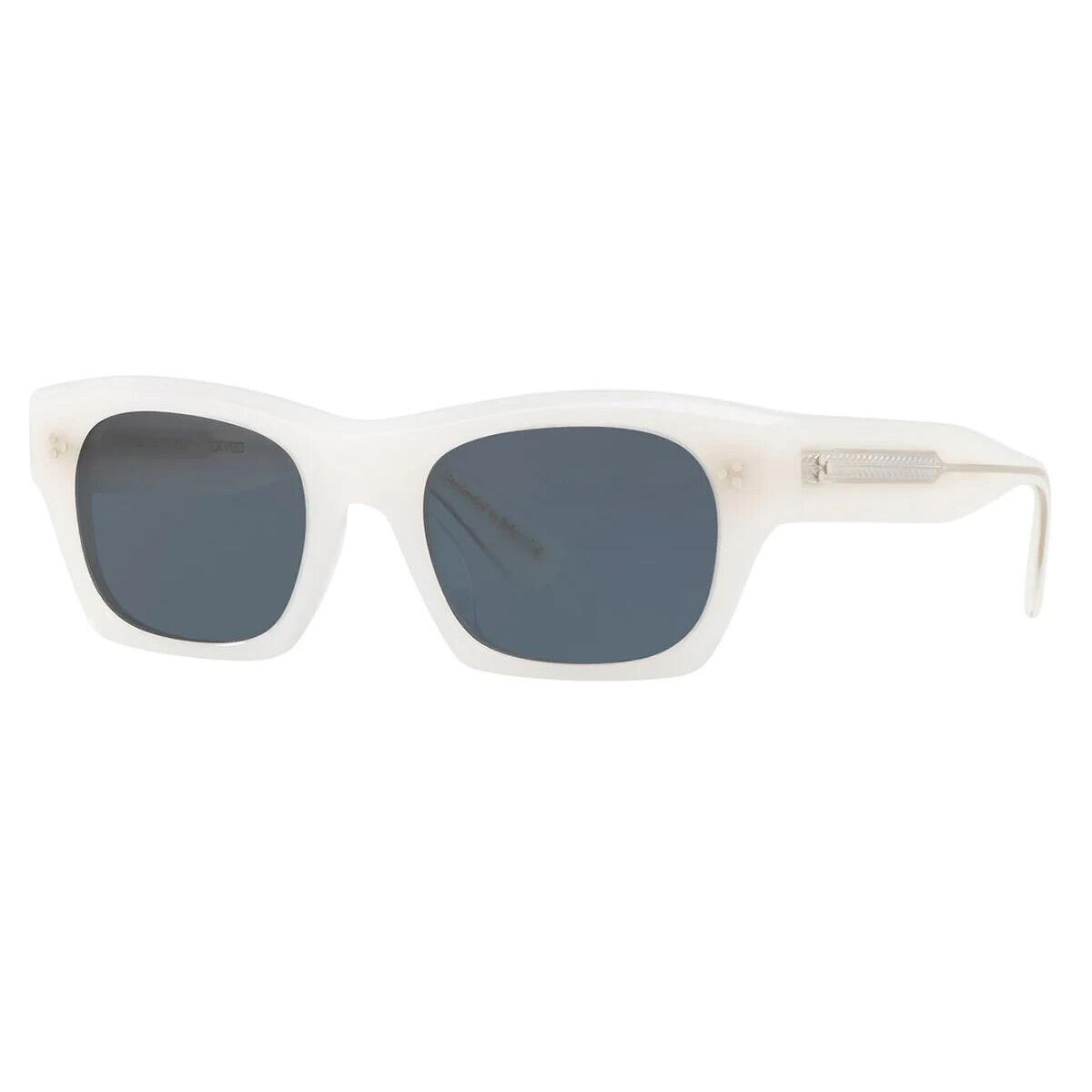 Oliver Peoples OV5376SU 1606R5 White Pearl Blue Bold Sunglasses 51mm - Frame: White, Lens: Gold