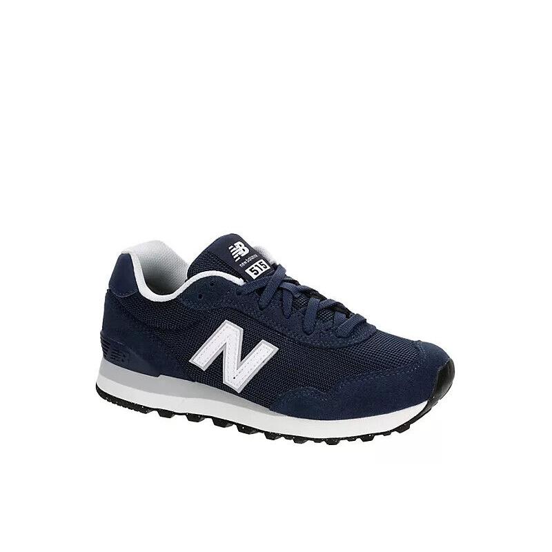 New Balance 515 V3 Women`s Suede/mesh Athletic Running Low Top Training Shoes Navy/White Logo