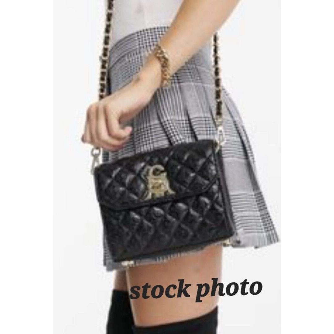 Steve Madden Black Bjavier Logo Embossed Bag