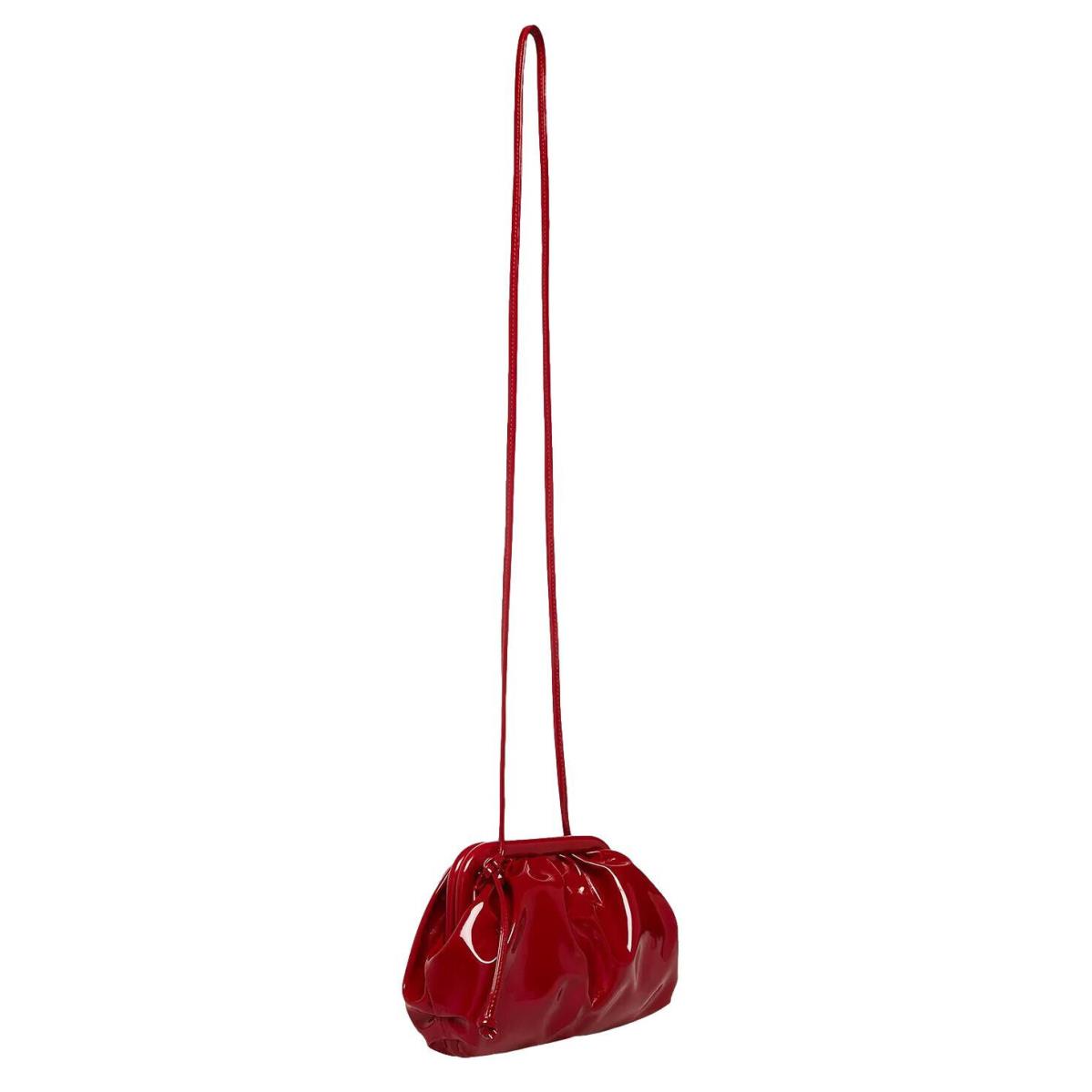 Steve Madden Bnikki-p Luscious Red Patent Leather Clutch Shoulder Handbag