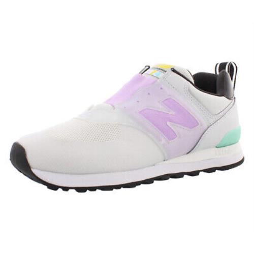 New Balance 574 Classic Womens Shoes Size 9.5 Color: White/lavender/teal