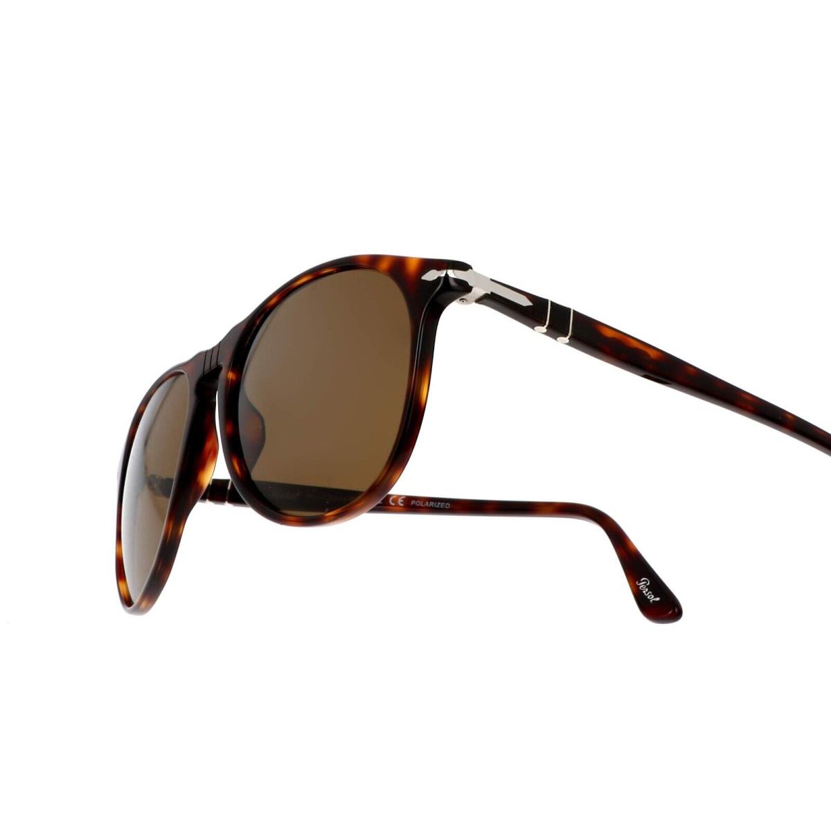Persol PO9649S 24/57 52 Sunglasses 24/57 Havana Frame Brown Polarized Lens