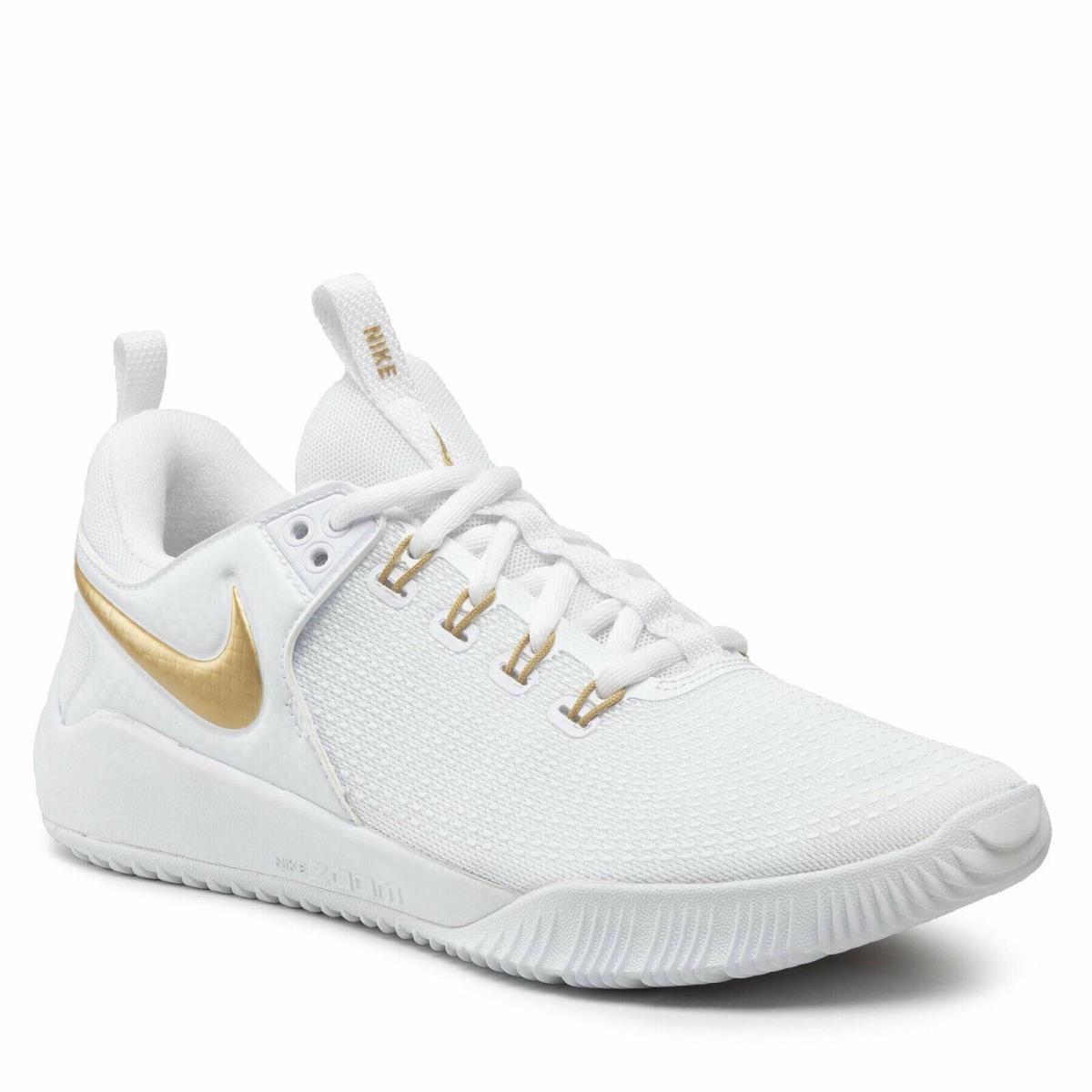Nike Air Zoom Hyperace 2 SE White Gold DM8199-170 Volleyball Shoes Womens 9.5