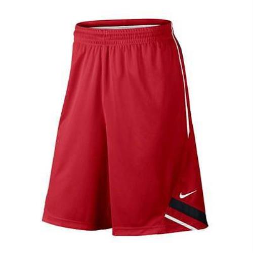 Nike Men`s Double Dri-fit Basketball Shorts Red 646422 657