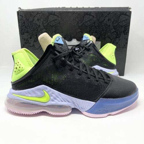 Nike Lebron 19 Low Black Green Basketball Shoes Men s Size 10 DO9829-001