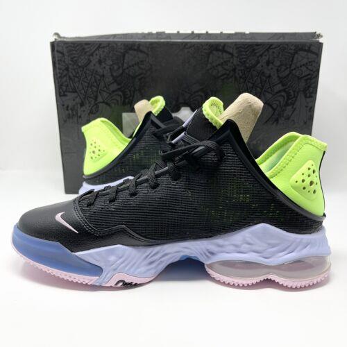 Nike shoes Lebron Low - Black/Ghost Green-Purple Pulse 3