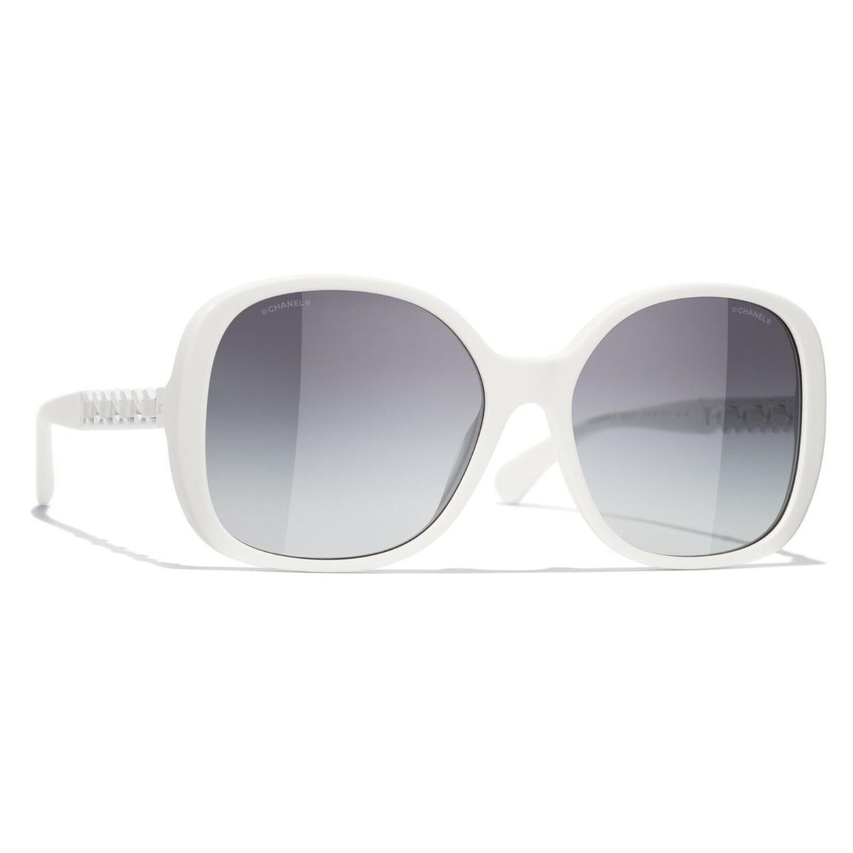 Chanel 5470-Q-A C716/S6 57-17 White Sunglasses W/gradient Grey