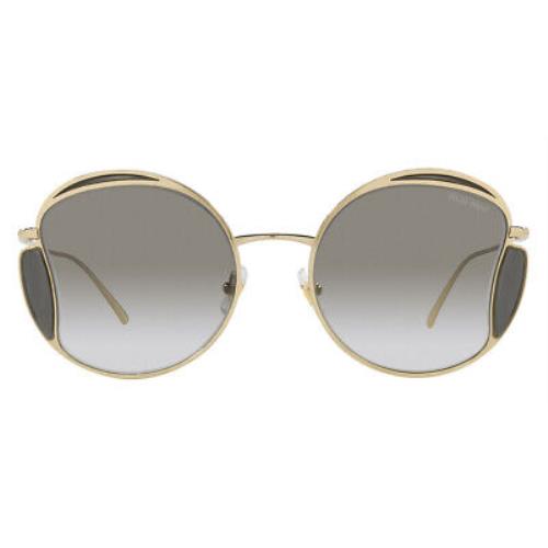 Miu Miu MU 56XS Women Sunglasses Gold Geometric 54mm
