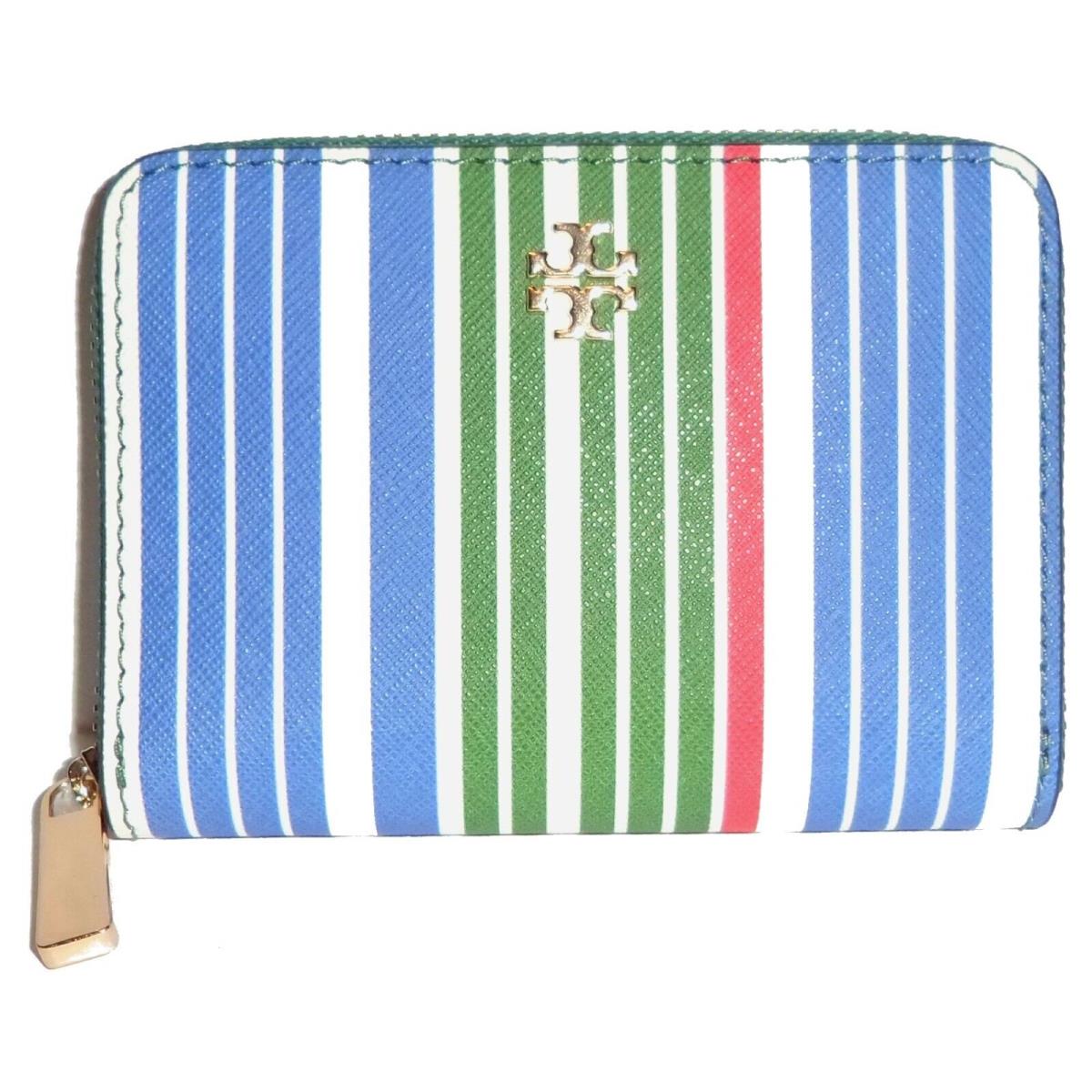 Tory Burch Emerson Sunrise Stripe Leather Zip Key/coin Case Wallet - Tory  Burch wallet - 040565402314 | Fash Brands