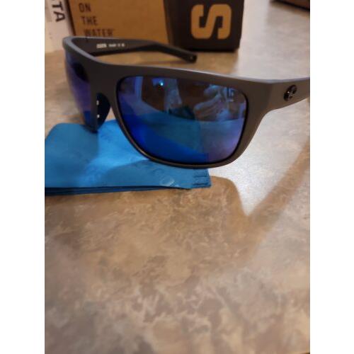 Costa Del Mar sunglasses BRB OBMGLP - Grey Frame, Blue Lens 0