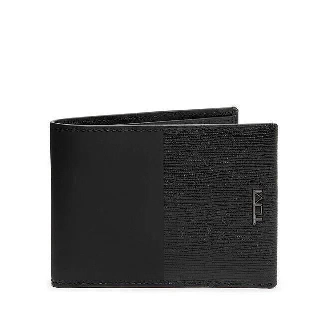 Tumi Nassau Slg Billfold Rfid Leather Wallet Black 01262134DD -nwt
