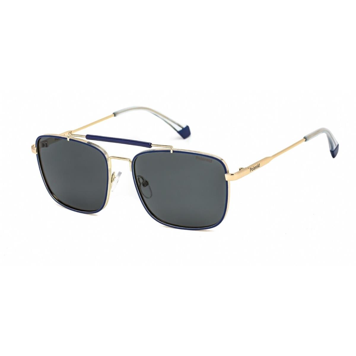 Polaroid PLD2111 KY2M9 Square Blue Gold Sunglasses