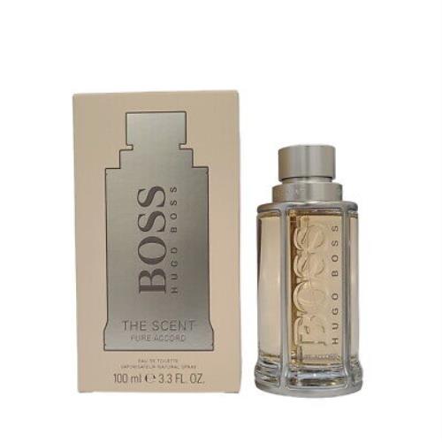 Boss The Scent Pure Accord by Hugo Boss Edt Spray 3.3 oz / 100 ml For Men
