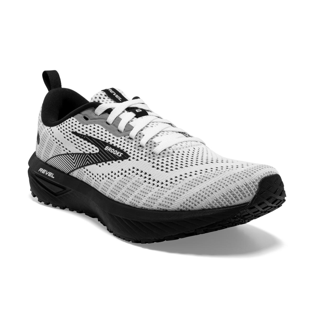 Brooks Revel 6 Men`s Road Running Shoes White/Black