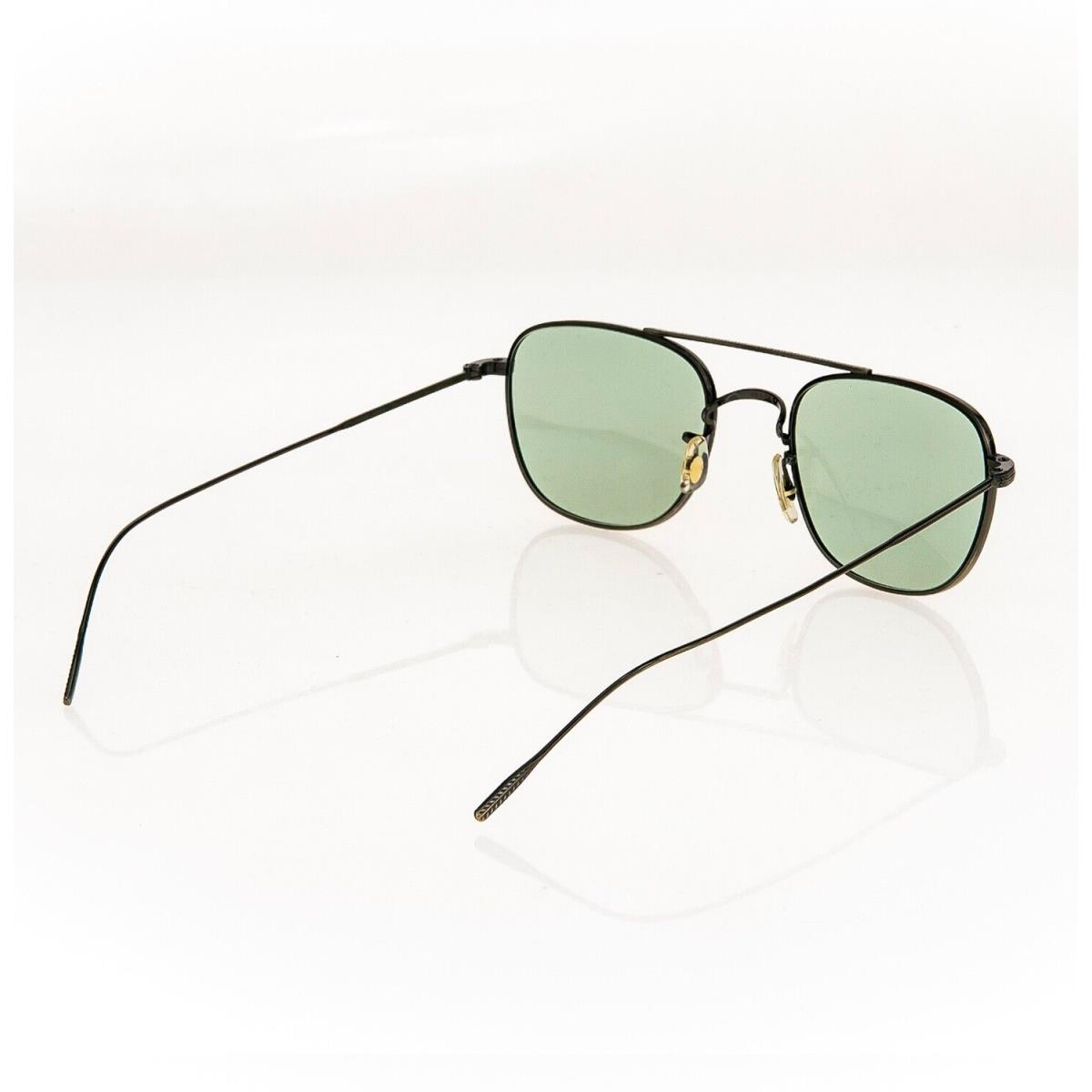 Oliver Peoples Kress OV1238 Antique Gold Green Metal Retro Unisex Sunglass 1238