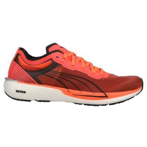 Puma 194458-01 Womens Liberate Nitro Lace Up Running Sneakers Shoes - Orange