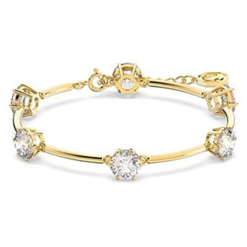 Swarovski Constella Crystal Jewelry Collection Bracelet Gold Tone Finish