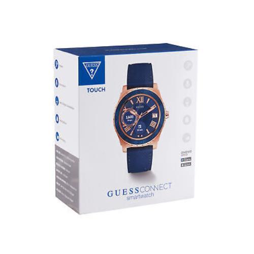 Guess Men`s Connect Smart Watch - Rose Gold/navy
