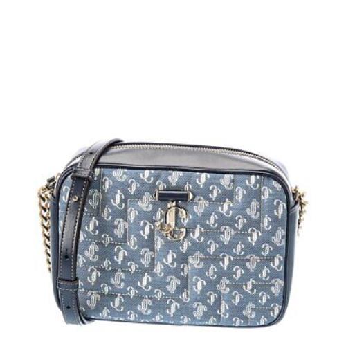 Jimmy Choo Varenne Medium Denim Leather Camera Bag Women`s Blue ...