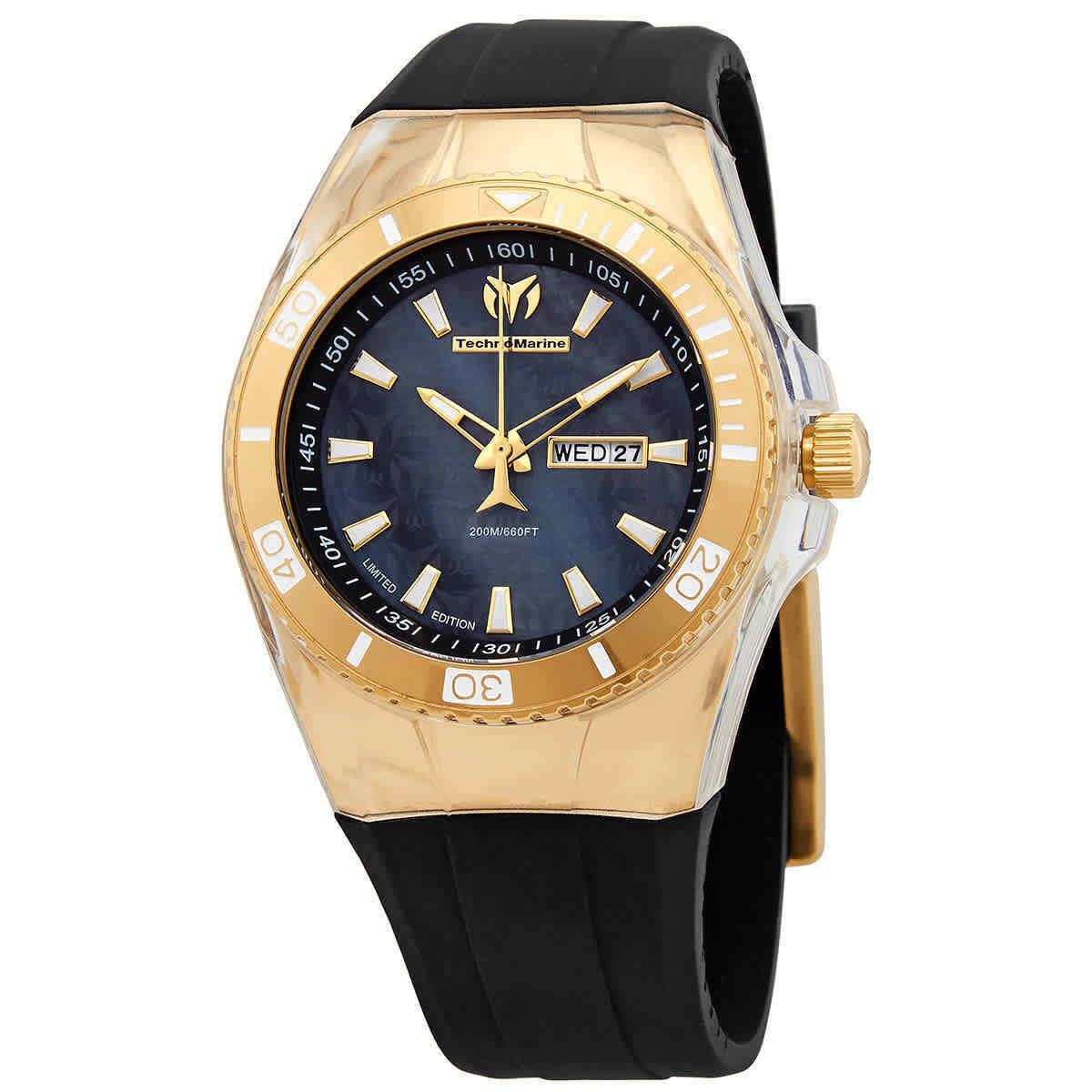 Technomarine Quartz Black Dial Men`s Watch TM-115374