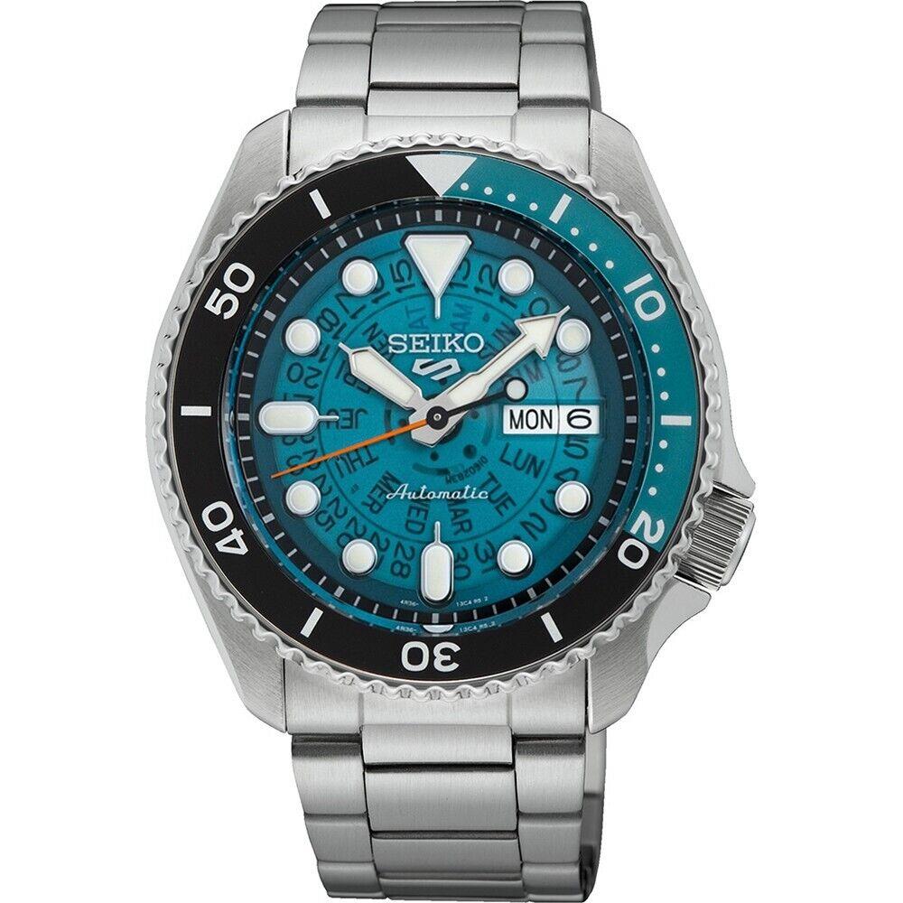 Seiko SRPJ45K1 Men`s Sport Automatic Stainless Case Rotating Date 100m WR SRPJ45