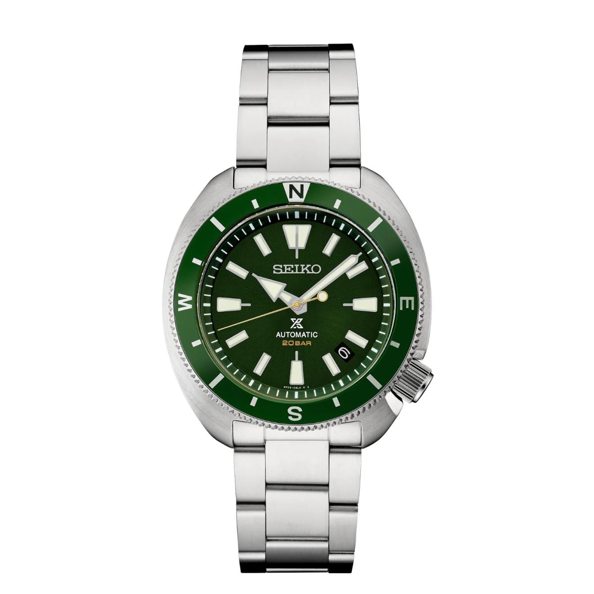 Seiko Prospex Green Dial Automatic Turtle Case Men`s Watch SRPH15