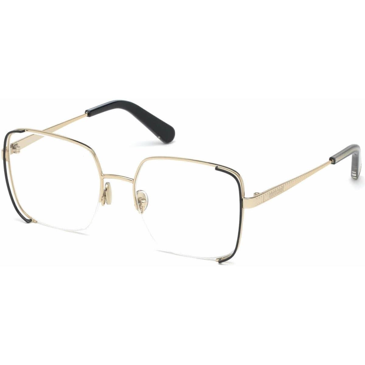 Roberto Cavalli Eyeglasses RC5085 032 Gold Black Full Rim Frame 53MM Rx-able