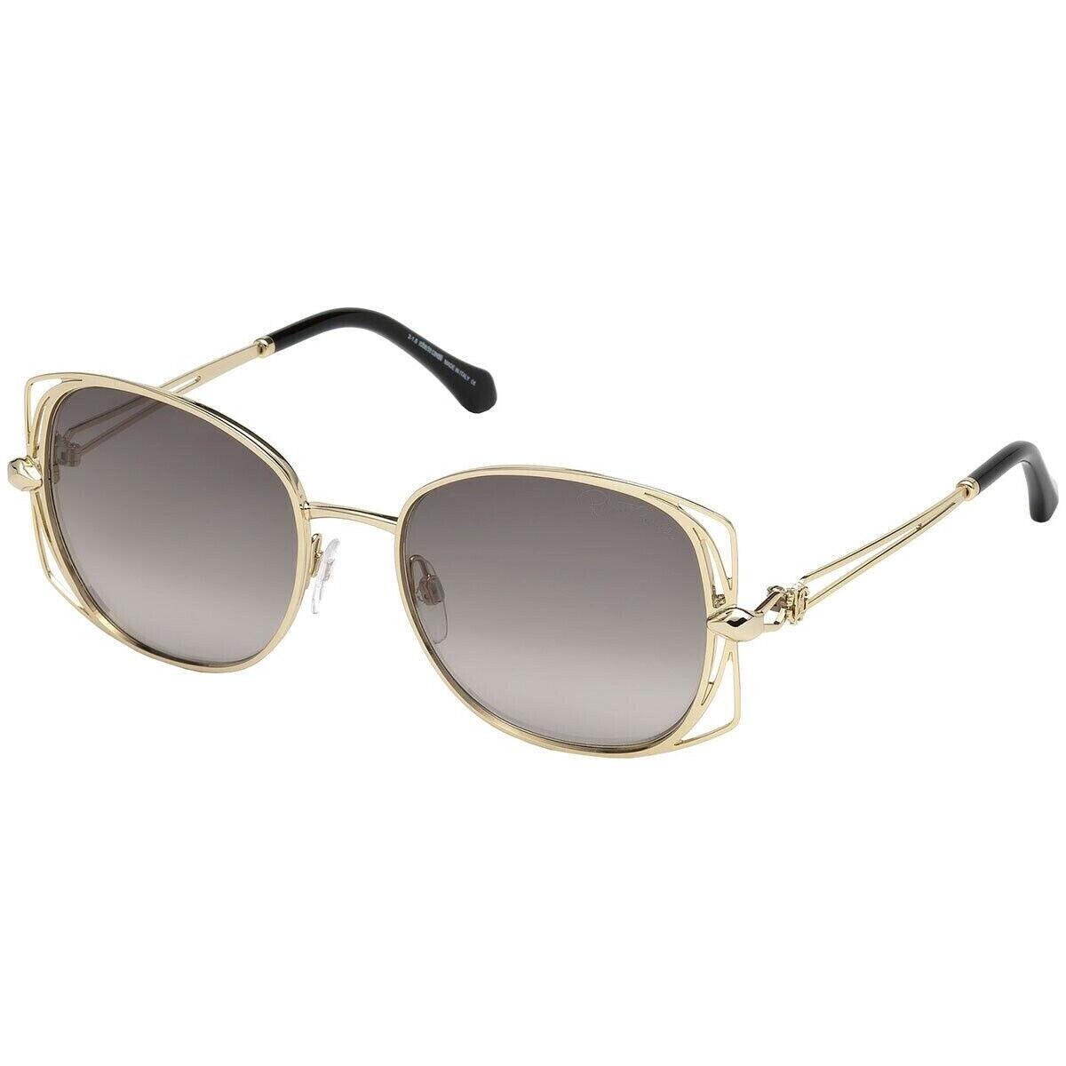 Roberto Cavalli Sunglasses RC1031 32B Gold Frames Smoke Lens 55MM