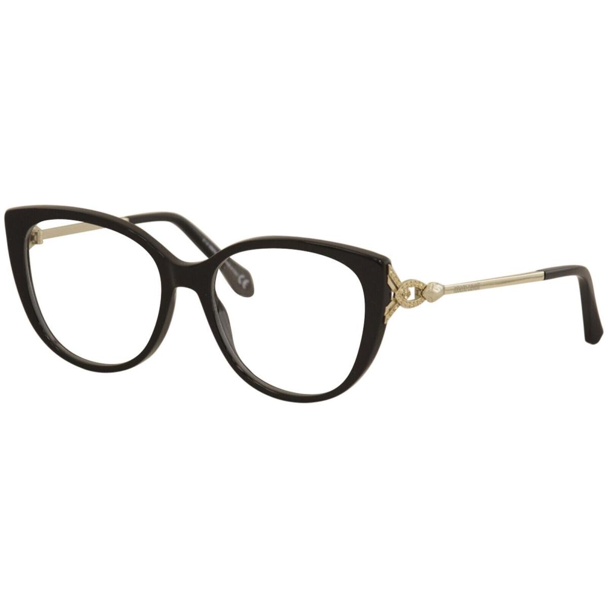 Roberto Cavalli Eyeglasses RC5053 001 Black Full Rim Frame 53MM Rx-able