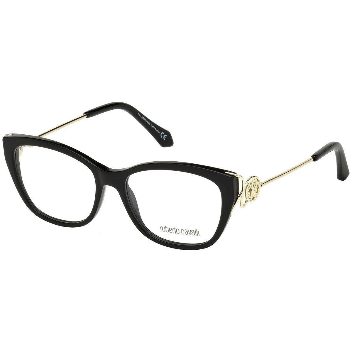 Roberto Cavalli Eyeglasses Focagnano 5051 001 Black Full Rim Frame 51MM Rx-able
