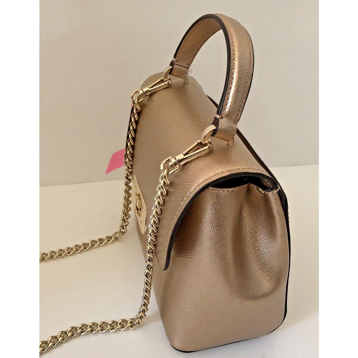 Buy the Kate Spade Camellia Street Sophie Polka Dot Embossed Gold Metallic  Tote Bag | GoodwillFinds