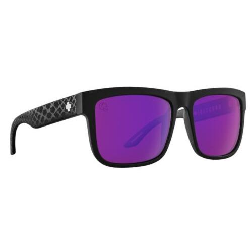 Spy Optic Discord Sunglasses - Slayco Matte Black Viper / Happy Purple Spectra