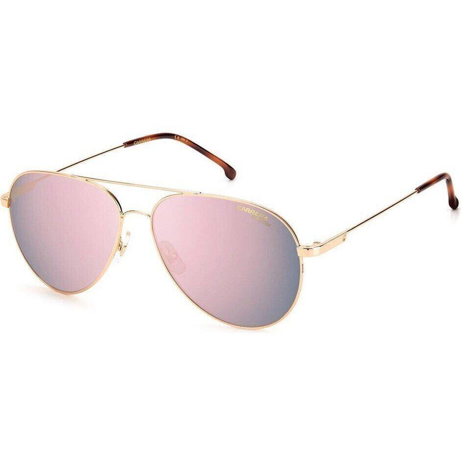 CARRERA-2031T/S 0DDB/0J Aviator Sunglasses Gold Copper Rose Gold Mirr