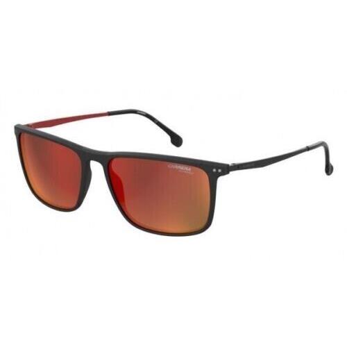 Carrera 8049/S Men Sunglasses Matte Black/red 58/16/145