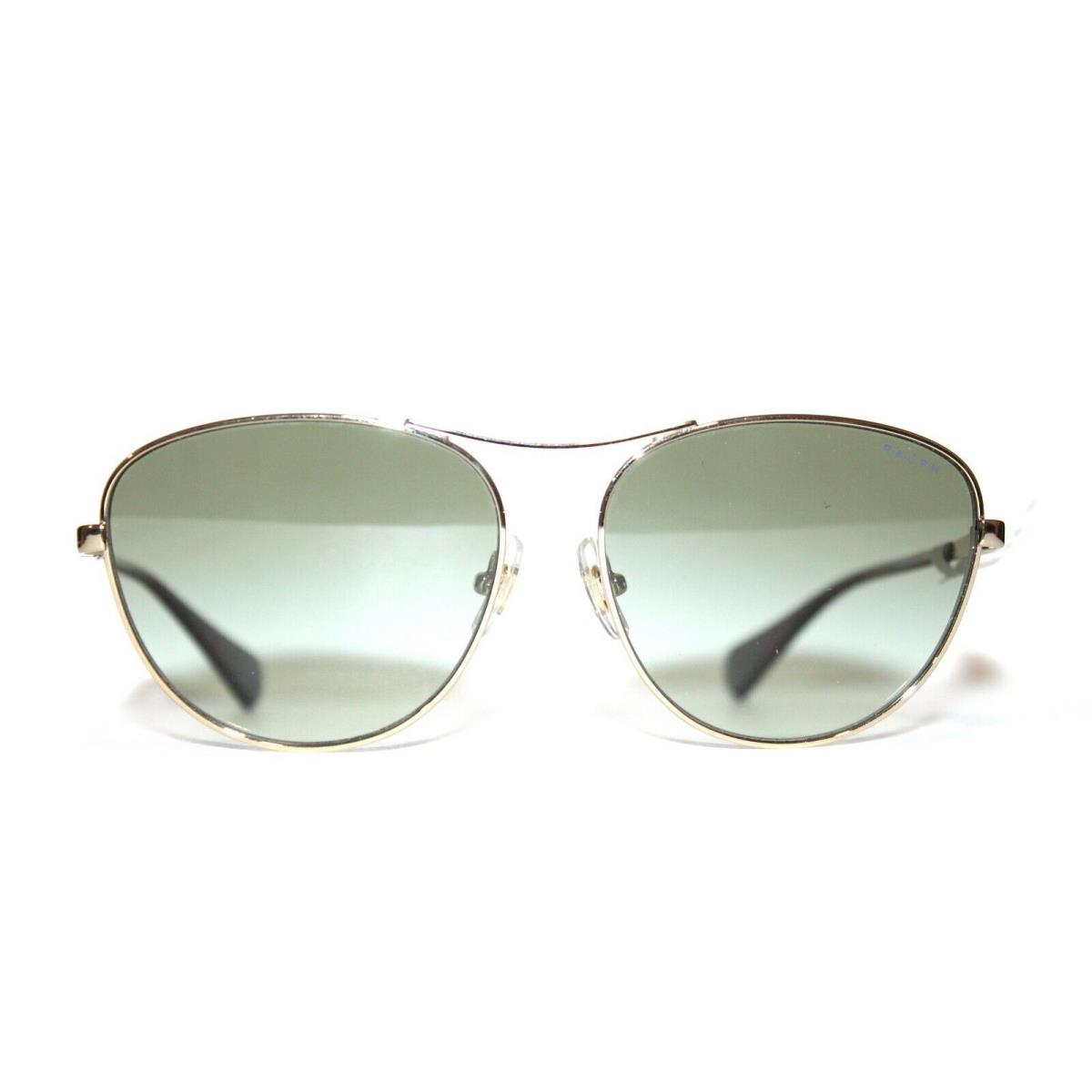 Ralph Lauren RA4126 9116/8E Gold Green Sunglasses Women 57-16-140