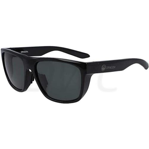Dragon DR Aerial LL 002 Matte Black Smoke Sunglasses - Frame: Black, Lens: Black