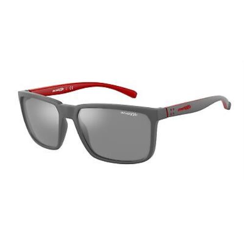 Arnette AN4251 25736G Matte Grey Grey Mirror Silver 58 mm Men`s Sunglasses