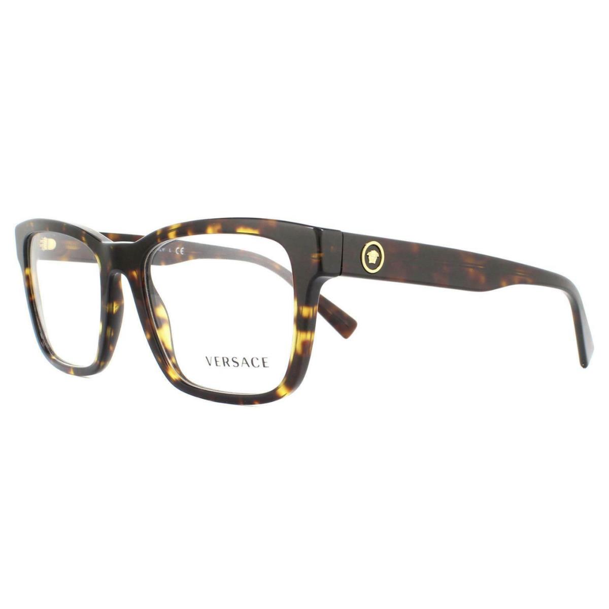Versace Rx-able Eyeglasses VE Mod. 3285 108 53-19 140 Tortoise Gold Frames