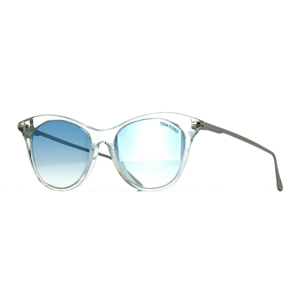 Tom Ford Micaela FT0662/S 22X 53 Crystal Palladium Blue Fade Silver Sunglasses