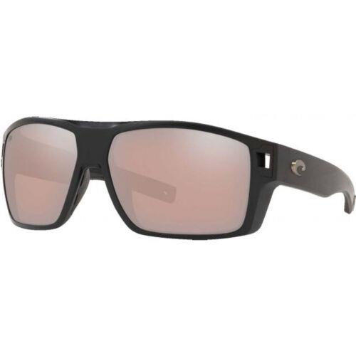 Costa Del Mar Men`s Sunglasses Matte Black Bio Resin Frame Diego 0DGO11 Oscglp - Frame: Matte Black, Lens: Copper