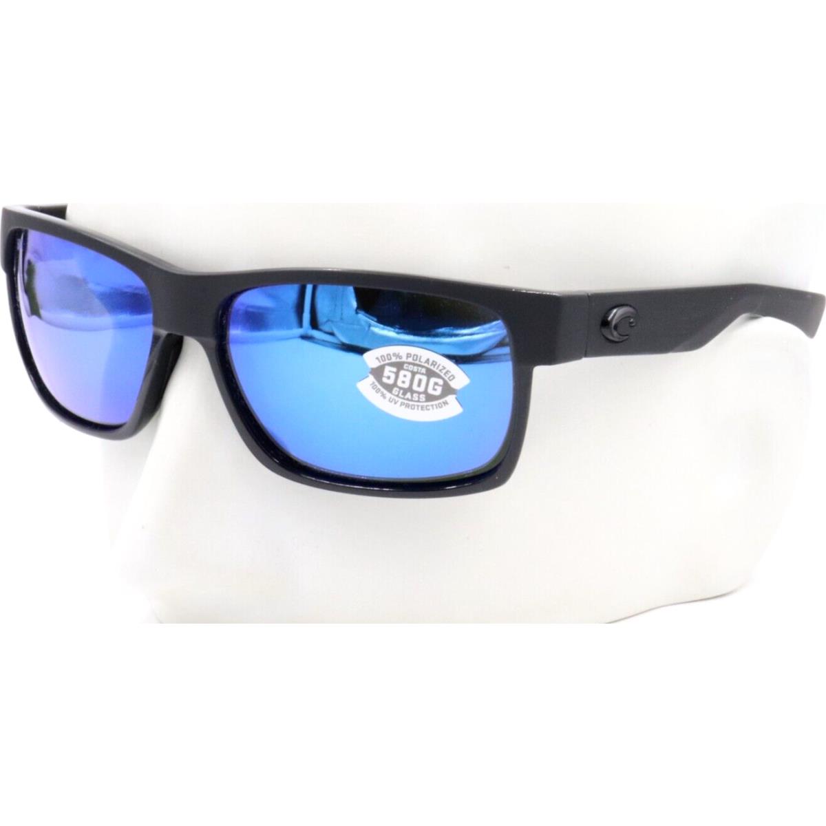 Costa Del Mar Half Moon Black Blue Mirror 580G Sunglasses 06S9026 90261160