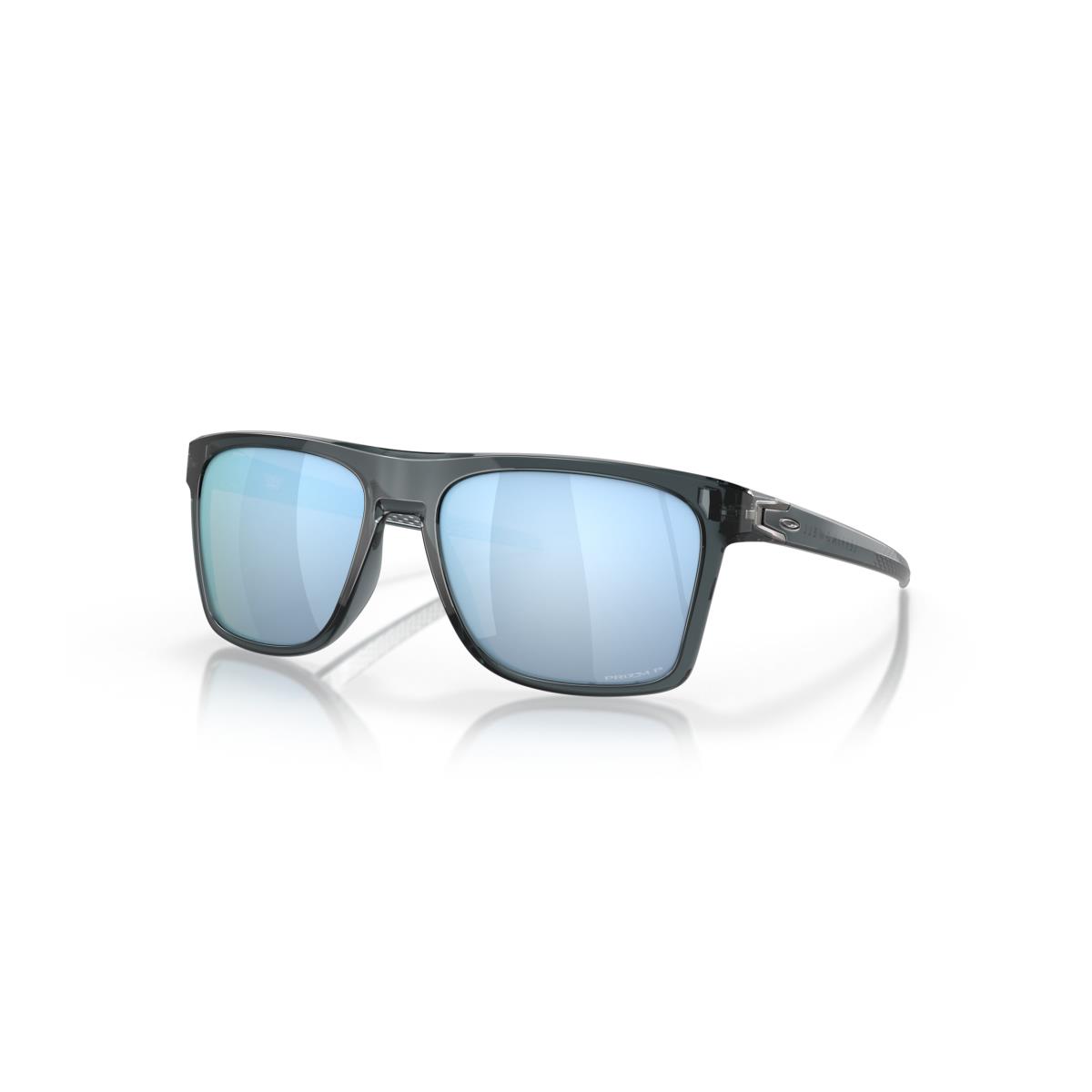 Oakley Leffingwell Polarized Sunglasses - Frame: CrystalBlack, Lens: PrizmDeepWater