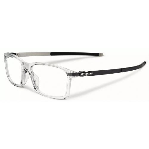 Oakley Pitchman OX8050-0257 Clear W/black Temples Eyeglasses 57-18