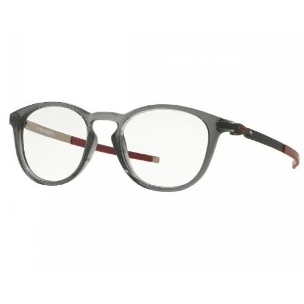 Oakley Pitchman R OX8105-0252 Round Grey Smoke Eyeglasses 52-19